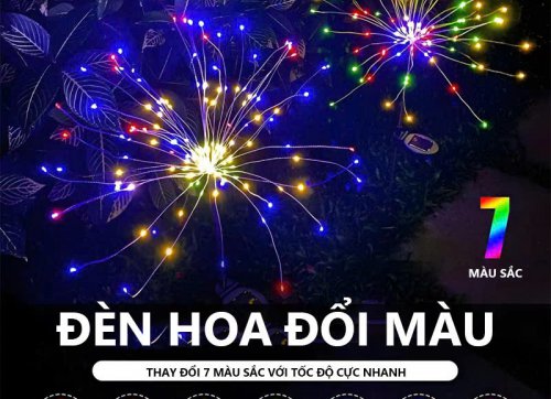 ĐÈN NĂNG LƯỢNG MẶT TRỜI HÌNH PHÁO HOA