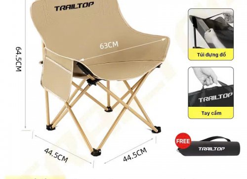 GHẾ CẮM TRẠI GẤP GỌN - MS01 ( MÀU KAKI )